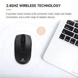 JERTECH JR1 Wireless Bluetooth Mouse – Ergonomic Rechargeable Portable PC & Laptop Wireless Computer Mouse, 2.4GHz Plug & Play, Compact Mouse for Offi