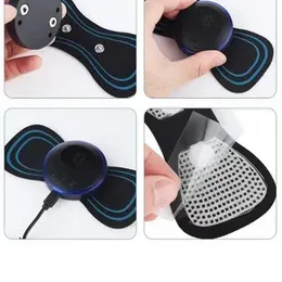 Portable Mini Electric Neck Massager Spine Massage Patch Pain Relief Vibration Muscle Relaxation Shoulder Back Massager