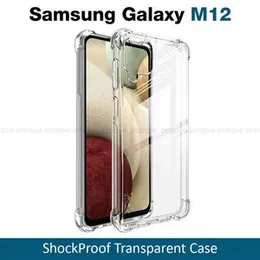 Luxury Shockproof Thickballoon Transparent Back Cover for Samsung M12