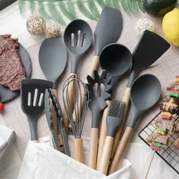 12 Pcs Silicone Spoon Set
