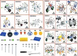 Alloy Building Block Educational Puzzle Toy - 25/30 Model Puzzle Toys