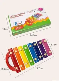 8 Tone Cartoon Animal Hand Knock Piano Series baby Educational Toy