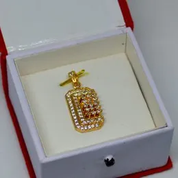 Gold Plated Window Small Box Design Pendant For Women