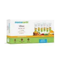 Mamaearth Ubtan Facial Kit with Turmeric & Saffron for Glowing Skin – 60 g natural
