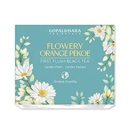 GOPALDHARA Darjeeling Tea First Flush Flowery Orange Pekoe 200 Gm Paper Box - (Regular Series) Ftgfop1 Leaf First Flush Black Tea From The High Hills