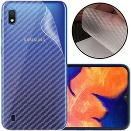 Carbon Fibre Transparent Back Sticker For Samsung A10S