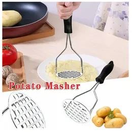 Steel Smashed Potato Masher – Soft Grip & Non-Slip Handle | Heavy Duty Kitchen Tool