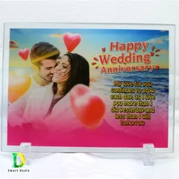 Customized Glass Gift With Your Photo For Happy anniversary gift Birthday Gift wedding gift lover gift valentine gift