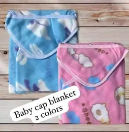 Ultra-Soft Baby Cap Blanket – Dual Colour Options