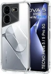 Tecno Pova 5 Shockproof Clear Case Transparent Back Cover For Tecno Pova 5