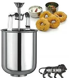 Shaped and Crispy Mendu Vada Maker: The Ultimate Medu Vada Maker Machine Medu Vada and Donut Maker Stainless Steel for Homemade Donuts and Medu Vadas