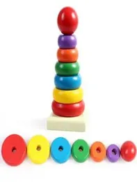 Rainbow Tower Wooden Activity Toy for Kids