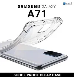 Luxury Shockproof Transparent ThickBallon Bumper Case For Samsung Galaxy A71 Crystal Transparent Premium Quality Shockproof Protective Phone ShellSams