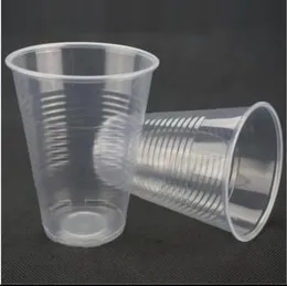 Disposable Transparent Plastic Cups – Strong & Leak-Proof – 100 Pcs