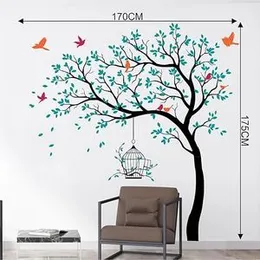 Rawpockets Blue Tree with Birds and Cage (FROM INDIA FAAZ)