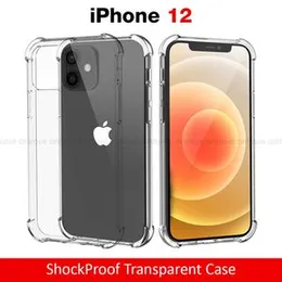 iPhone 12 Transparent Shockproof ThickBallon Case - Clear TPU Bumper Case For iPhone 12 Back Cover Premium Quality Anti Shock Airbag Phone Case