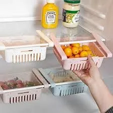 MECHDEL ADJUSTABLE FRIDGE STORAGE BASKET
