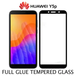 9H Full Glue Edge to Edge Full Cover Tempered Glass for Huawei Y5p / Y5 Prime 2018 Screen Protector
