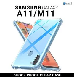 New Transparent ThickBallon Bumper Case For Samsung Galaxy A11 M11 Crystal Transparent Premium Quality Shockproof Protective Phone ShellSamsung A11/M1
