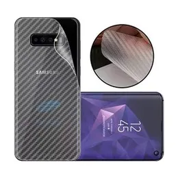 Carbon Fibre Transparent Back Sticker For Samsung S10
