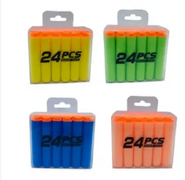 24 Pcs Soft Bullets Pack for Soft Bullet Guns - Nerfs Guns