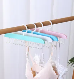 8 Hooks Bra Hanger Belts Camisole Clothes Organizer Rack Tie Hats Scarf Holder Non-slip Space Saving Wardrobe Storage Queena