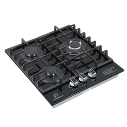Premium 3 Burner Glass Top Cooker Hob with Flame Failure Device (FFD) Black
