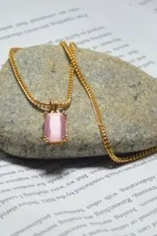 1.9mm fox singapore chain with stone pendant  for stylish girls.