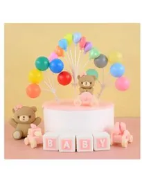 8Pcs Plastic Multi color Small Heart Cake Topper Birthday Party Anniversary Decorating
