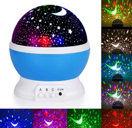 Rotating Night Light Projector Lamp Starry Sky Star Master Unicorn LED Projection Lamp USB AA Battery