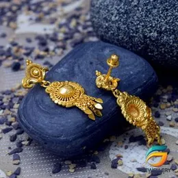 Gold Plated Stylish Beautiful Earring Without Stone for women and Girls Screw Back.