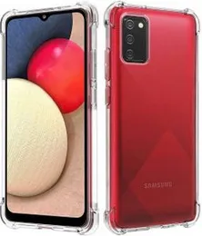 Luxury Shockproof Thickballoon Transparent Back Cover for Samsung A03s