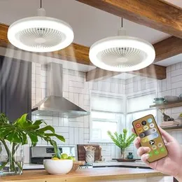 Ceiling Fans With Remote Control and Light LED Lamp Fan