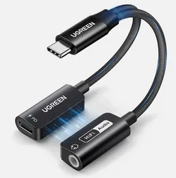 UGREEN Type-C to 3.5mm Hi-Res Audio Adapter with PD Charging – CM721 - 25837