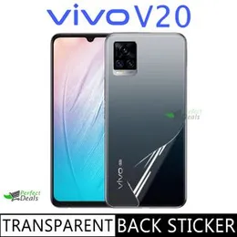 Clear Slim Carbon fibre Phone Transparent protective Mobile Back Sticker For Vivo V20