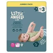 ASDA Little Angels Size 3 Nappies – 98 Pack (6-10KG )