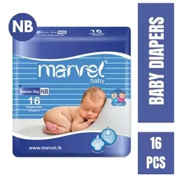 Marvel Baby Diapers 16pcs – New Born