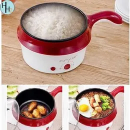 New Multi-function 1.2L Portable Cooker Non-stick Stainless Steel Electric Skillet Fry Pan Rice Cooker