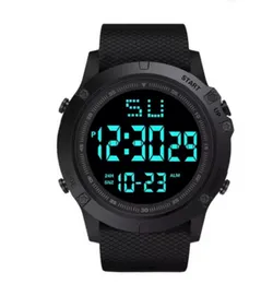 Digital LED Men Sports Watch Multifunction Military Sport Watch Clock Big Dial Waterproof Outdoor Silicone Watches for Men