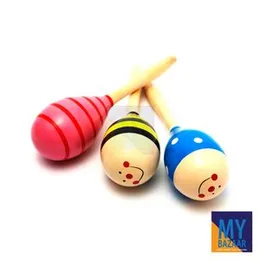 Newborn Baby Rattle Musical Instrument Toys Sand Hammer Toy Kids Sound Music Wooden Hammer Handle Wooden Toys for Children.