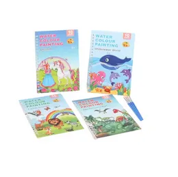 Kids Children Coloring Watercolor Painting Book Sets