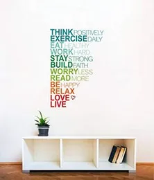 Decal O Decal Motivational Quotes- Be Positive Self Adhesive Wall Sticker (Pack of 2) (FROM INDIA FAAZ)