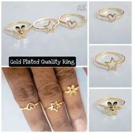 Gold Plated Ring – Elegant Finish | 1Pc | New Arrival