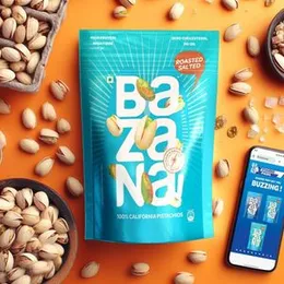 ndulge in the Wholesome Goodness of Bazana Roasted Salted Pistachios - A Delicious and Healthy Roasted Snack with Pista Dry Fruits - Zero Oil Dry Nuts