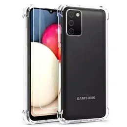 Luxury Shockproof Thickballoon Transparent Back Cover for Samsung A03 core