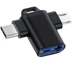 2-in-1 Micro USB & Type-C to USB OTG Adapter | USB 3.0 High-Speed Data Transmission