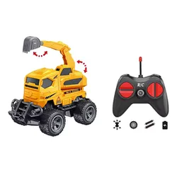 Kids Remote Control 4ich RC Engineering Vehicle With Light Mini Construction Trucks (0263)