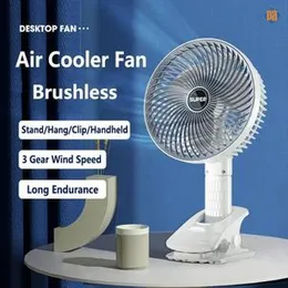 Portable Clip Electric Fan USB Rechargeable 3 Gears