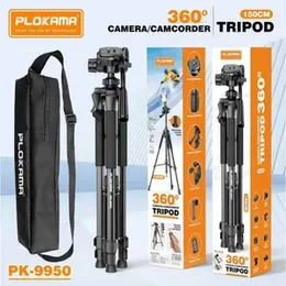 Plokama PK-9950 Professional Tripod - 1500mm Adjustable Camera & Mobile Stand