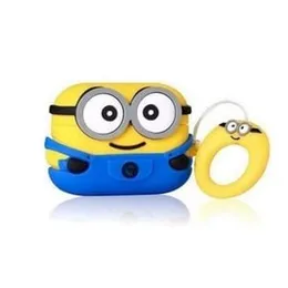 Minions Cartoon AirPods Pro / Pro 2 Case | Cute 3D Protective Silicone Cover with Keychain – Shockproof & Dustproof